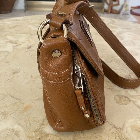 Tignanello Leather Organizer Shoulder Bag - Picture 7 of 14